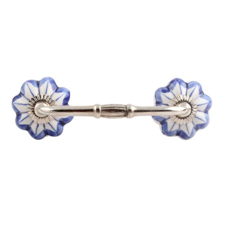 Periwinkle Blue Ceramic Bridge Handle